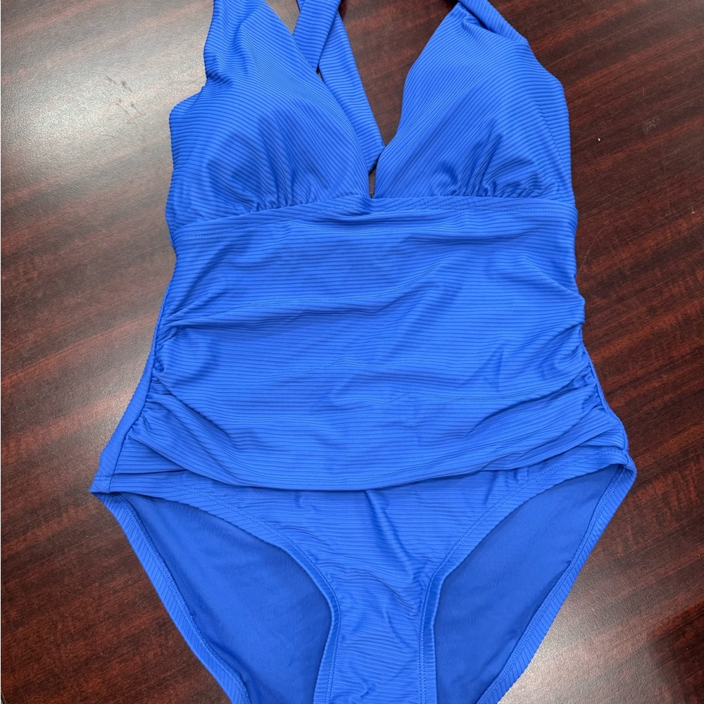 Vibrant Blue One-Piece Swimsuit
